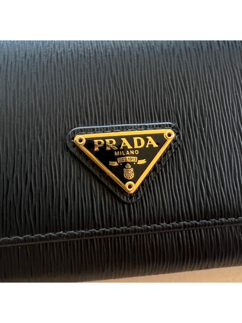 Prada Saffiano Wallet Leather with Detachable ID Card Case and GHW - Picture 3 of 10